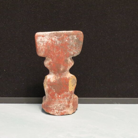 Vintage Latin American Clay Figure Sculpture/Pottery/ TerraCotta 6" - Picture 2 of 7